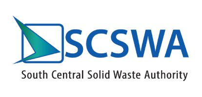 A blue and white logo for the central solid waste authority.