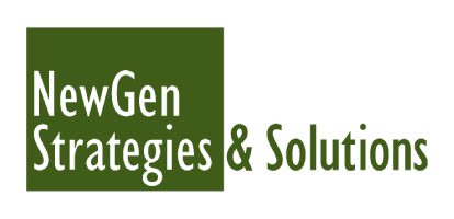 A green square with the words gen strategies and solutions written in it.