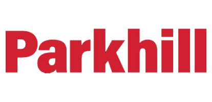 A red logo for the parkhaus